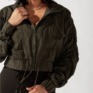 Whimsical breeze windbreaker - Forest night (olive/brown)